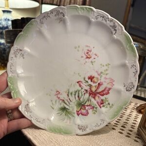 Vintage Weimar Germany Floral Decorative Plate